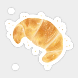 Tasty Croissant, watercolor art Sticker